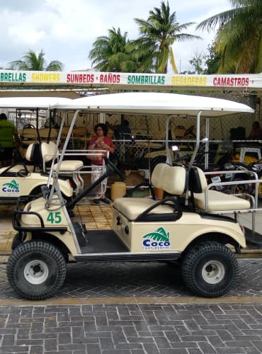 cocos golf carts isla mujeres